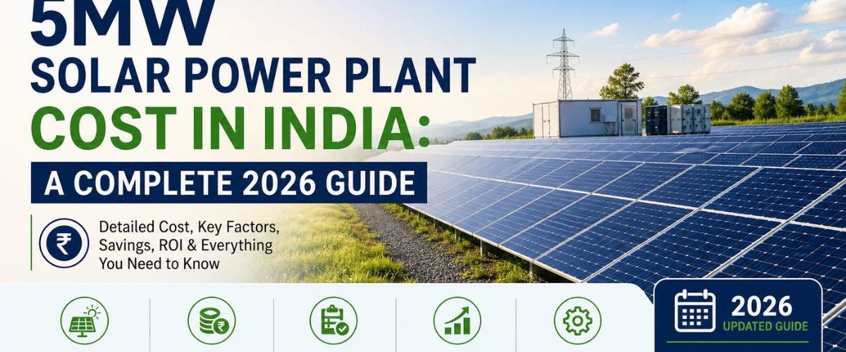 5MW Solar Power Plant Cost in India