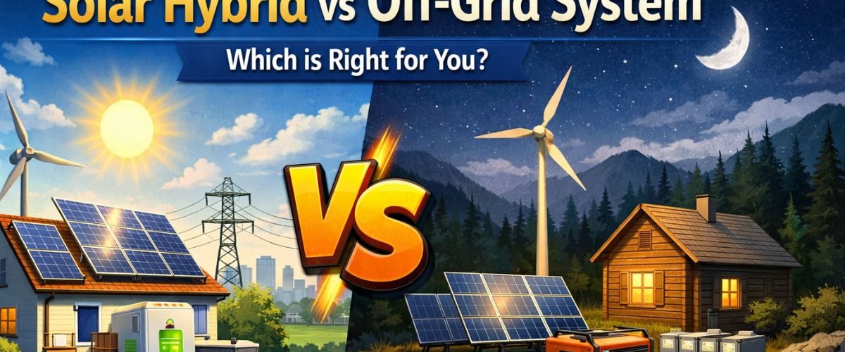 solar hybrid vs off-grid system